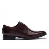 Kenneth Cole Men Shoes-Levin Leather Lace Up - BORDEAUX